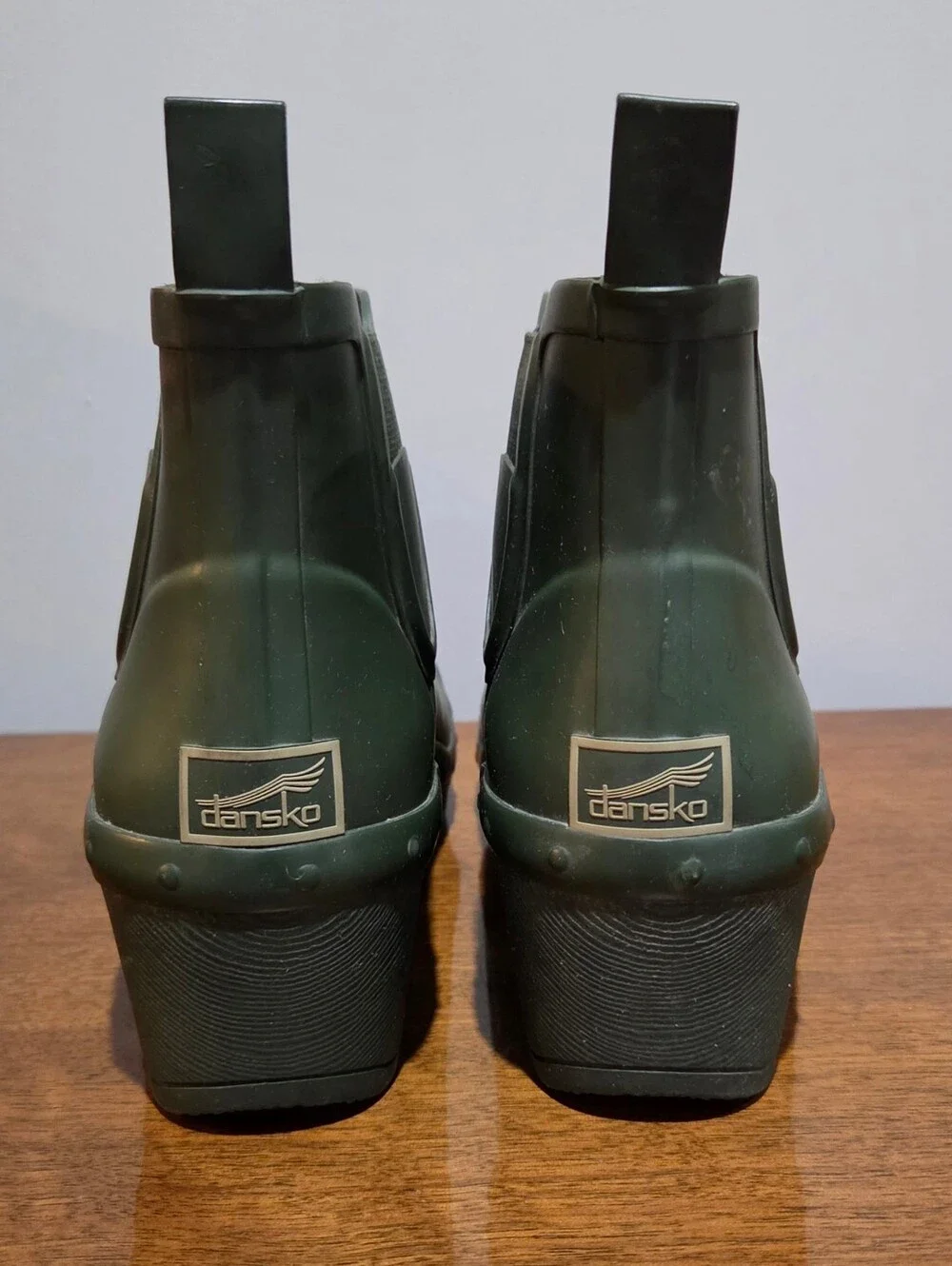Dansko Women's Rosa Green Platform Rain Boot. Size 41, US 10.5-11